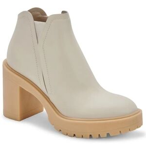 Dolce Vita Leather Ivory Bootys